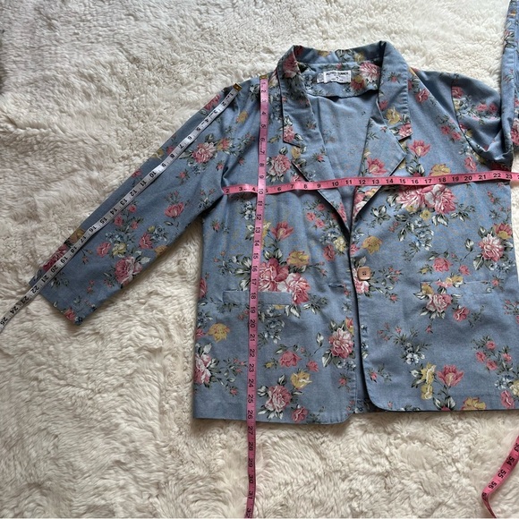 Alfred Dunner Vintage Floral Blazer 14p - Picture 6 of 7